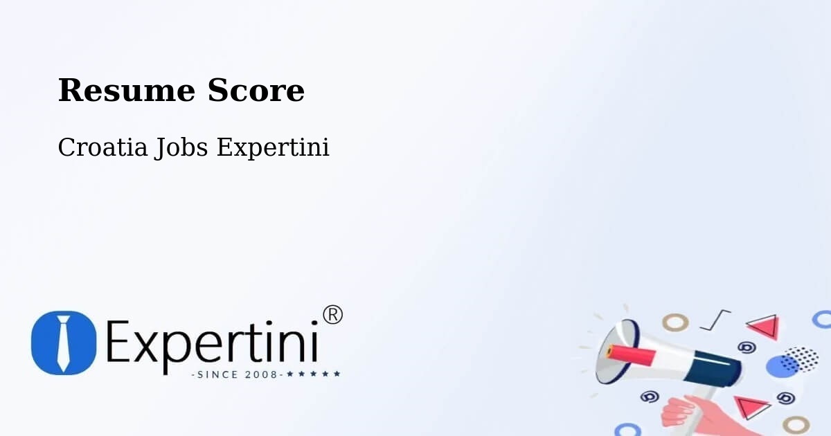 Resume Score & Job Description Match Tool – Molve - Croatia Jobs Expertini